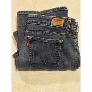 Levi's 515 Jeans Womens 14P Med Cotton Denim Bootcut Leg Workwear Faded Stretch
